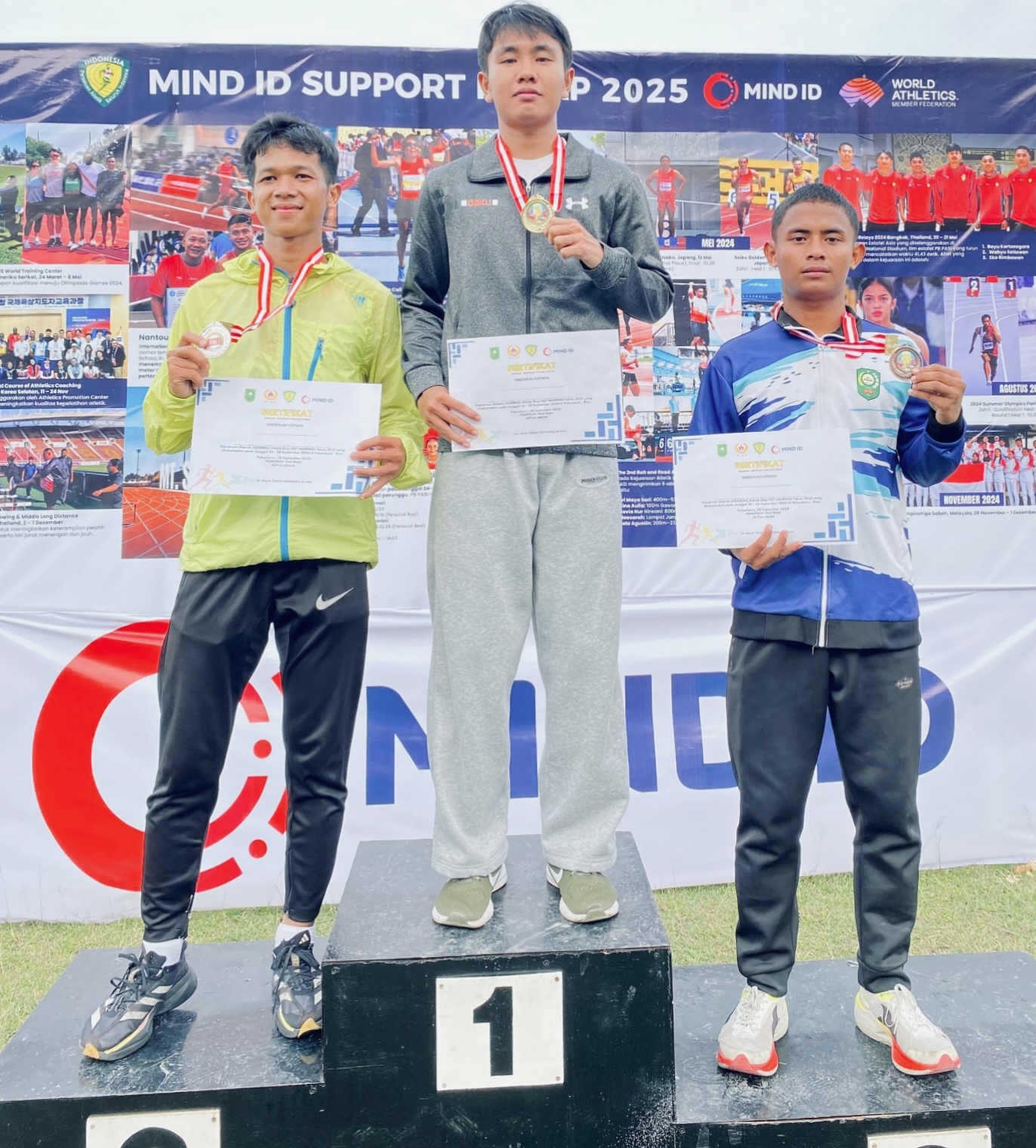 Feby Jolindra Ilham, Mahasiswa IAITF Dumai Raih Juara 1 Lari 400 Meter Senior di Kejurda Atletik Riau 2025