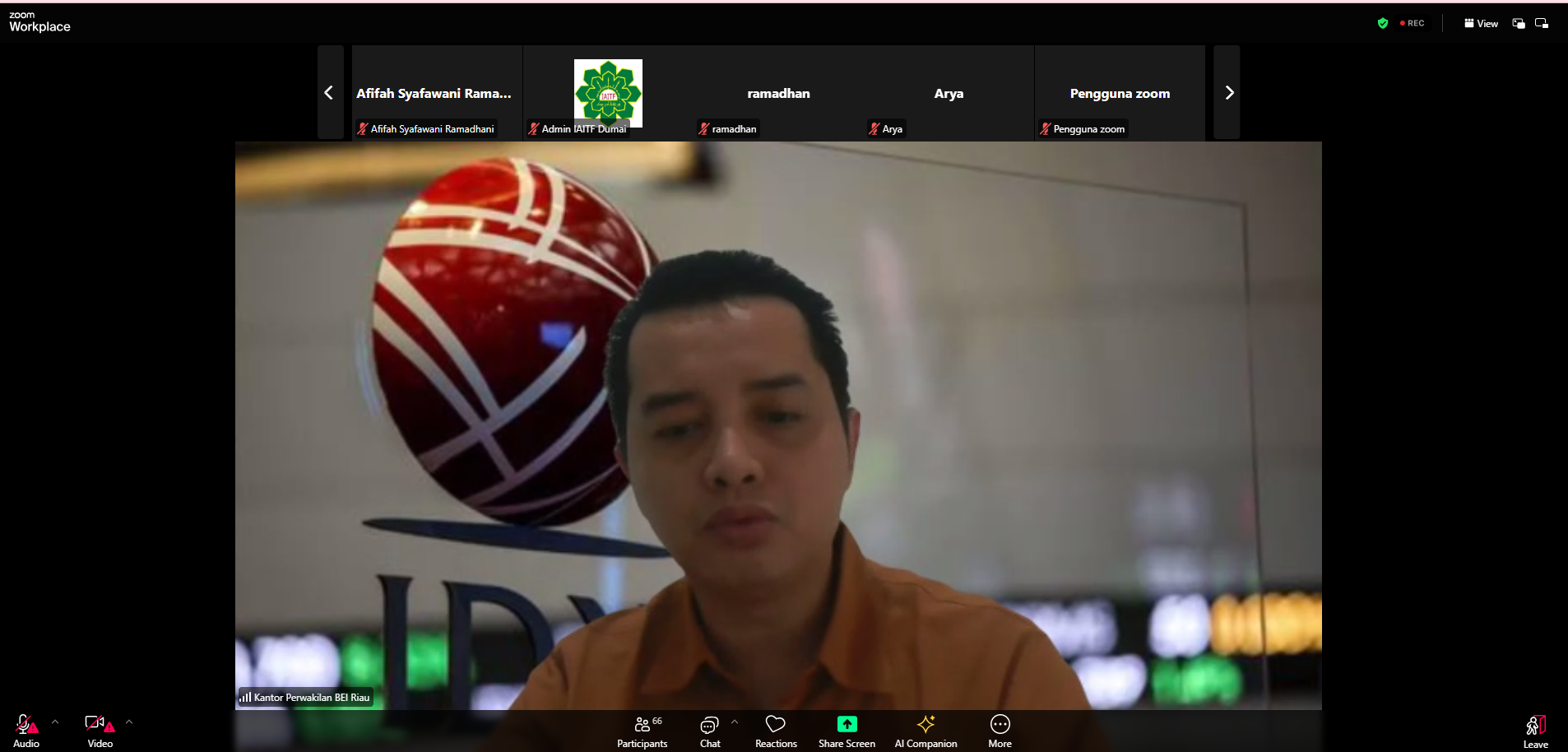 IAITF Dumai Gelar Webinar Literasi Keuangan, Mahasiswa Antusias Ikuti Edukasi Investasi di Era Digital