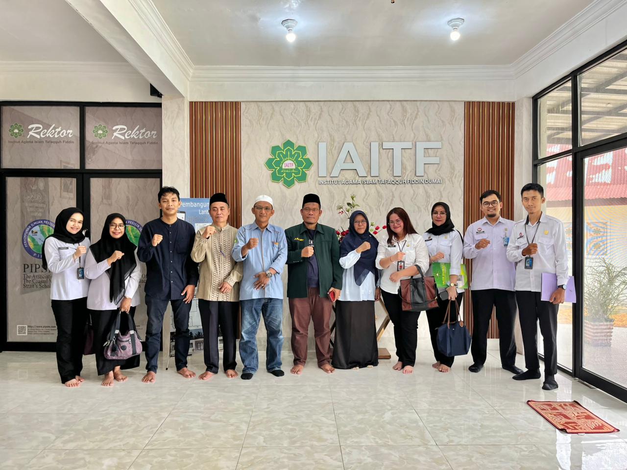 Silaturahmi Kanwil Kementerian Hukum Riau ke IAITF Dumai, Dorong Perlindungan Hak Kekayaan Intelektual Karya Akademik