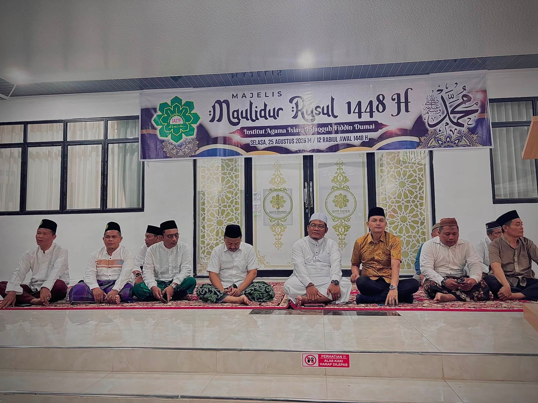 IAITF Dumai Perkuat Pendidikan Karakter dan Kecintaan kepada Rasulullah melalui Majelis Maulidur Rasul 1448 H