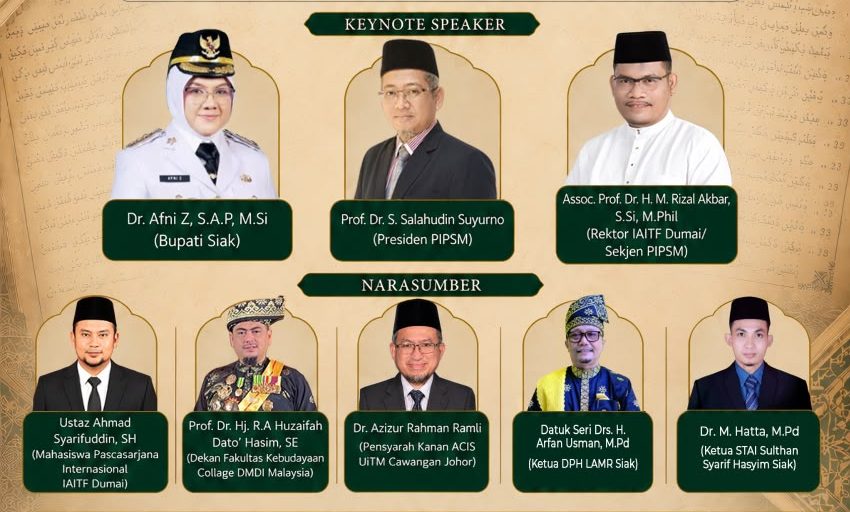 Seminar Internasional Bāb al-Qawā‘id Digelar di Siak, IAITF dan PIPSM Angkat Khazanah Kesultanan Islam Nusantara